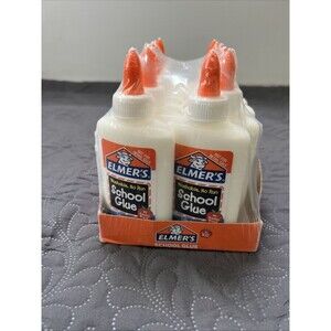 Sealed Elmers School Glue 12 Pack 4oz Each Washable No Run Teachers Home NEW